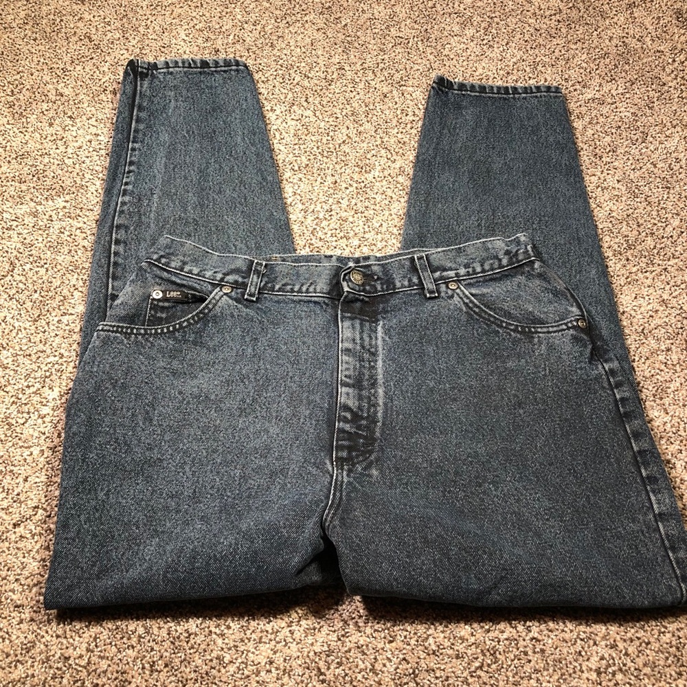 Vintage High Waisted Lee Jeans Tapered Size 32